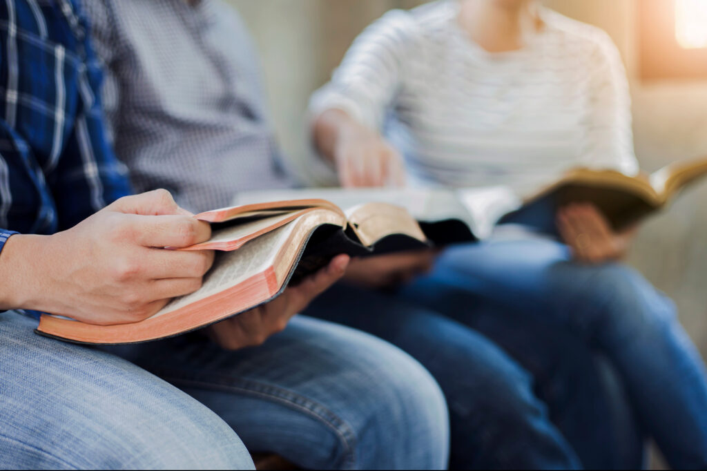 EARS - Two persons studying Bible